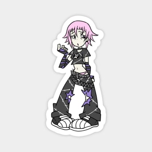 Anime cartoony girl y2k Magnet