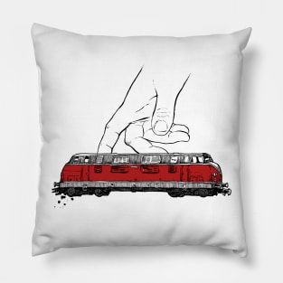 Model Toy Train Pillow