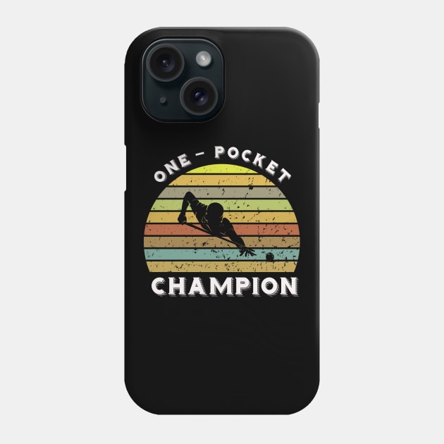 One pocket pool champion - retro billiards Phone Case by BB Funny Store