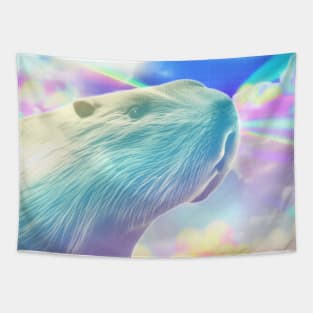 Lowfi capybara Tapestry