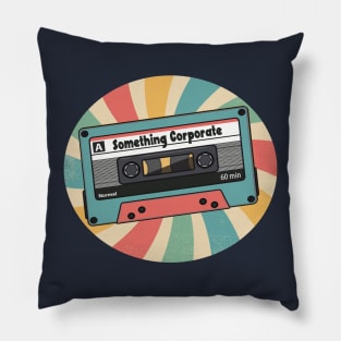 something corporate retro Pillow