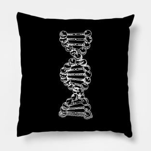 DNA Strand Helix Genetics Life Sciences Biology White Pillow