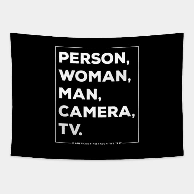 Person Woman Man Camera TV Tapestry by deadright