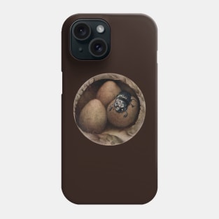 Spanish dung beetle (Copris hispanus) in nest burrow. Phone Case