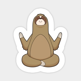 Sloth Yoga Meditation Magnet