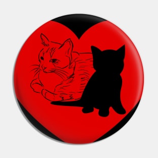 Kitten Love Meow Pin