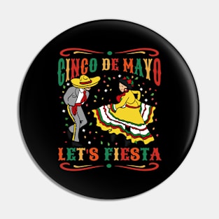 Cinco De Mayo Lets Fiesta Pin