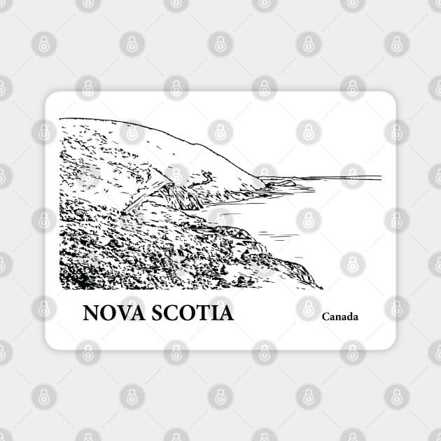 Nova Scotia Canada Magnet by Lakeric