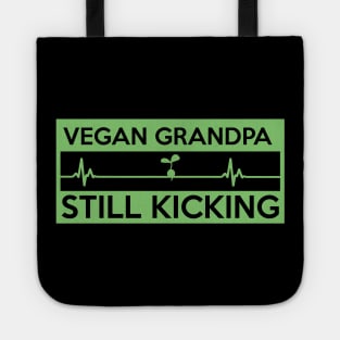 Vegan Heartbeat Vegetarian Grandpa Grandparents Gift Tote