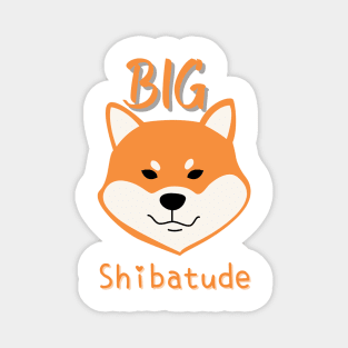 Big Shibatude Attitude Shiba Inu Red Magnet