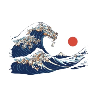 The Great Wave of Exotic Shorthair T-Shirt