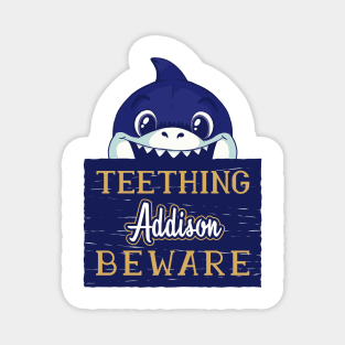 Addison - Funny Kids Shark - Personalized Gift Idea - Bambini Magnet