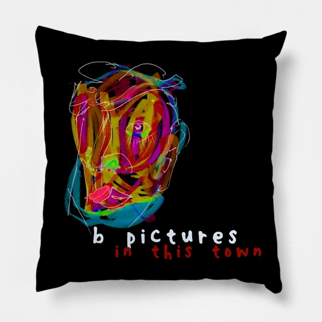 B Pictures / In This Town Pillow by Jeffrey Alan Bright Music Archive