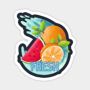 Fresh (Orange and Watermelon) Magnet