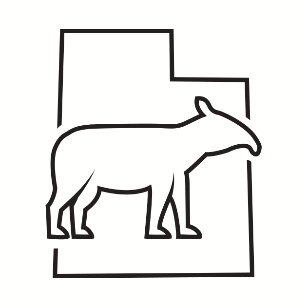 Utah Horse - Tapir  (black outline) by Schadow-Studio