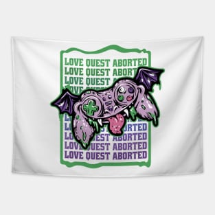 Love quest Aborted Anti valentine Creepy joystick Gamer Tapestry