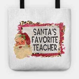 Santa's Favorite Teacher Tote