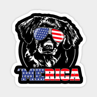 Proud Nova Scotia Duck Tolling Retriever American Flag Merica dog Magnet