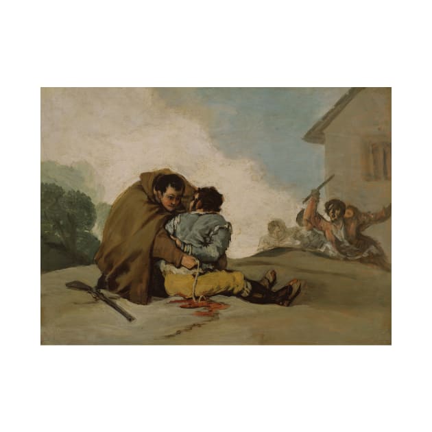 Friar Pedro Binds El Maragato with a Rope by Francisco Goya by Classic Art Stall