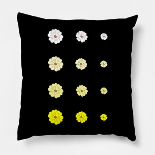 Gradient Hand Drawn Yellow Flowers :) Pillow