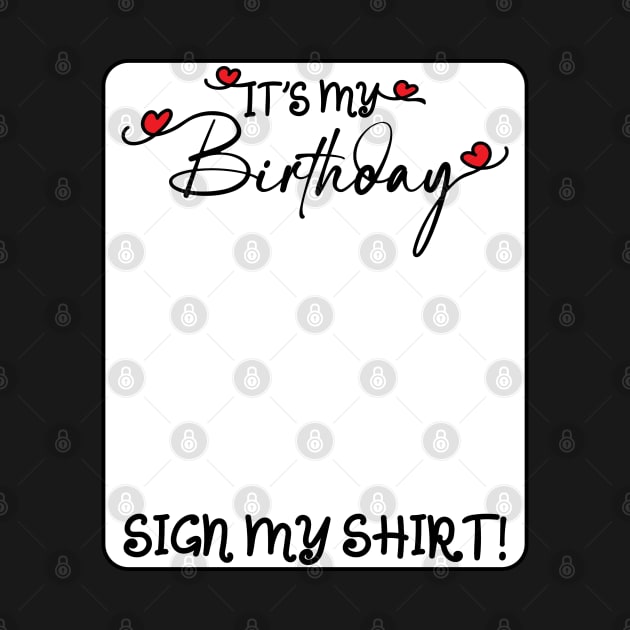 It's My Birthday Years Old Birthday Party Sign My by Asg Design