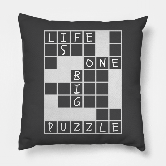 Funny Crossword Word Puzzles Lover Life Is One Big Puzzle