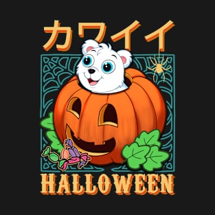 Cute Animals Halloween Pumpkin v19 - Happy Halloween T-Shirt