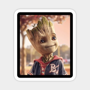 Groot Vs Atlanta Braves Willow Whacks Magnet