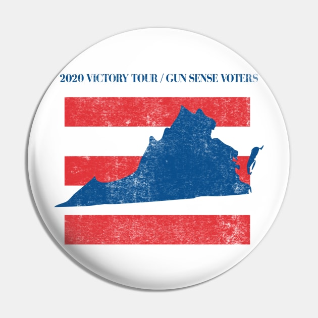 2020 Victory Tour - Gun Sense Voters Pin by VirginiaGVP