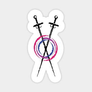 Bisexual Pride Swords Magnet