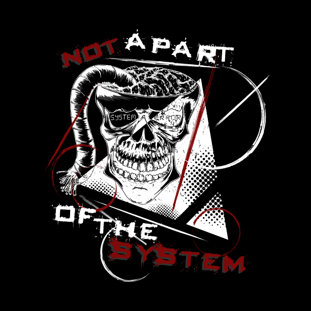 System Error, not a part of the system, modern Skull by Lenny241