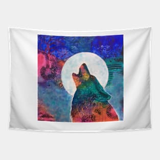 Wolf Moon Tapestry