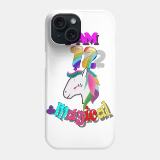 unicorn 12th birthday: I am 12 and magical Phone Case