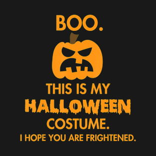 Boo Pumpkin Sarcastic Funny Halloween Costume T-Shirt