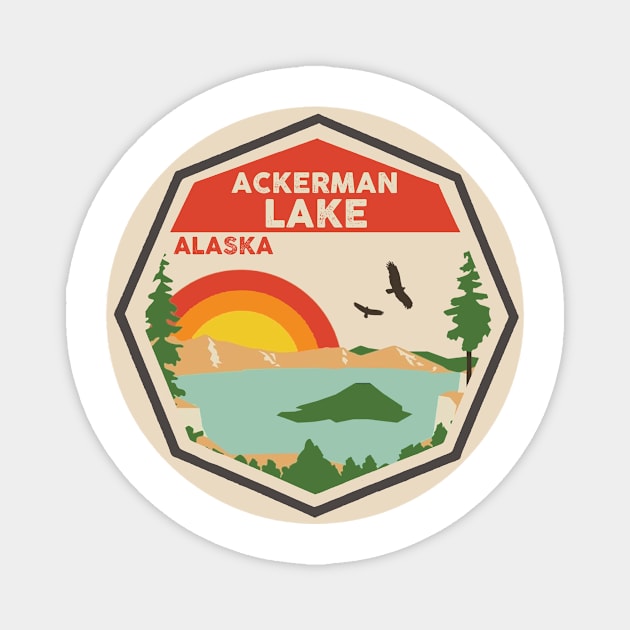 Ackerman Lake Alaska Magnet by POD4