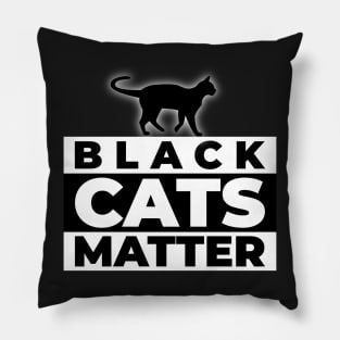 Black Cats Matter Pillow