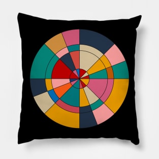 Pop Mod Circles #5 Pillow