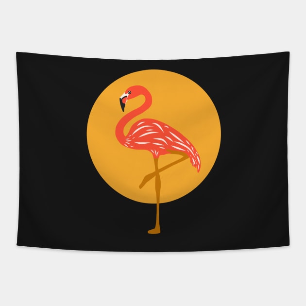 Flamingo Sun Tapestry by panco