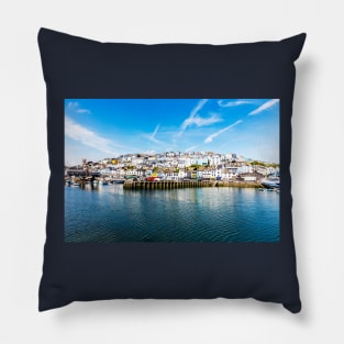 Brixham Harbour, Devon, UK Pillow