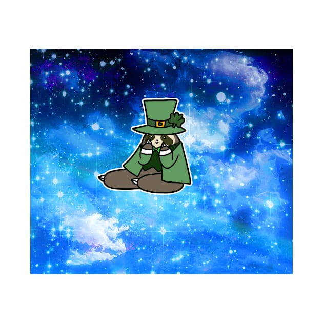 Leprechaun Sloth - Night Sky by saradaboru