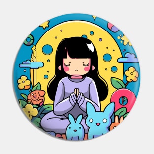 Zoe's meditation Pin