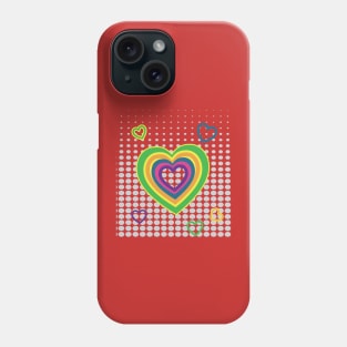 Rainbow Heart Beat Phone Case