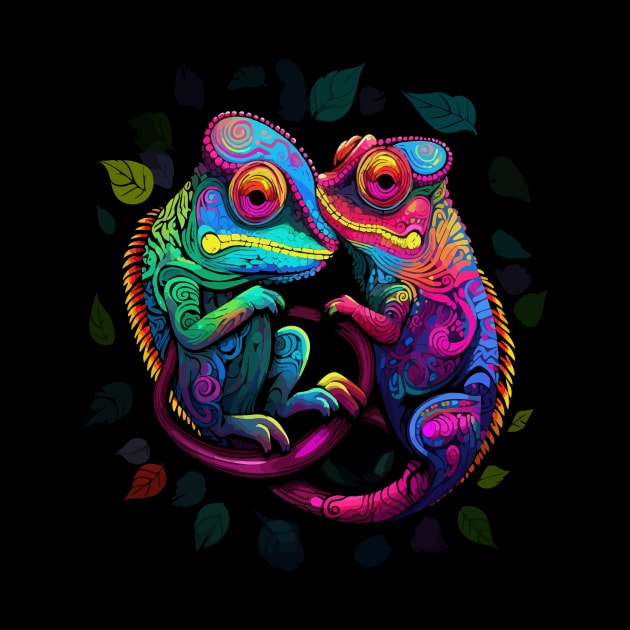 Chameleon Couple Valentine by JH Mart