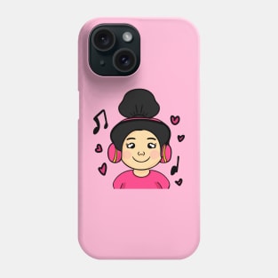 Cute Music Girl Phone Case