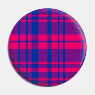 Bi Flag Madras pattern Pin