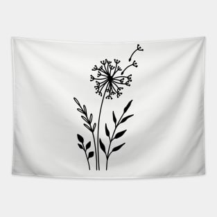 Minimalist dandelion Tapestry