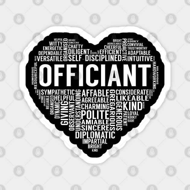 Officiant Heart Magnet by LotusTee