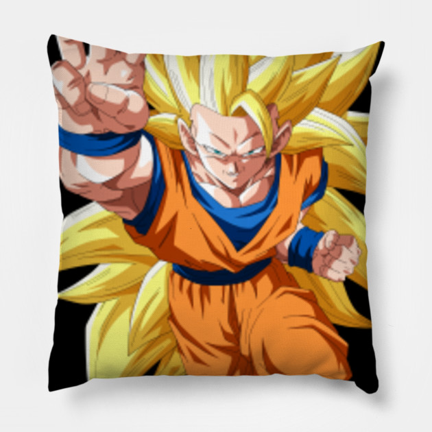 Goku Super Saiyan 3 Goku Super Saiyan 3 Pillow Teepublic