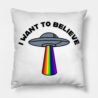 UFO Rainbow Pillow