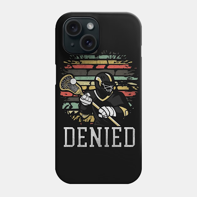 Lacrosse Goalie Retro Vintage Phone Case by Ruffeli